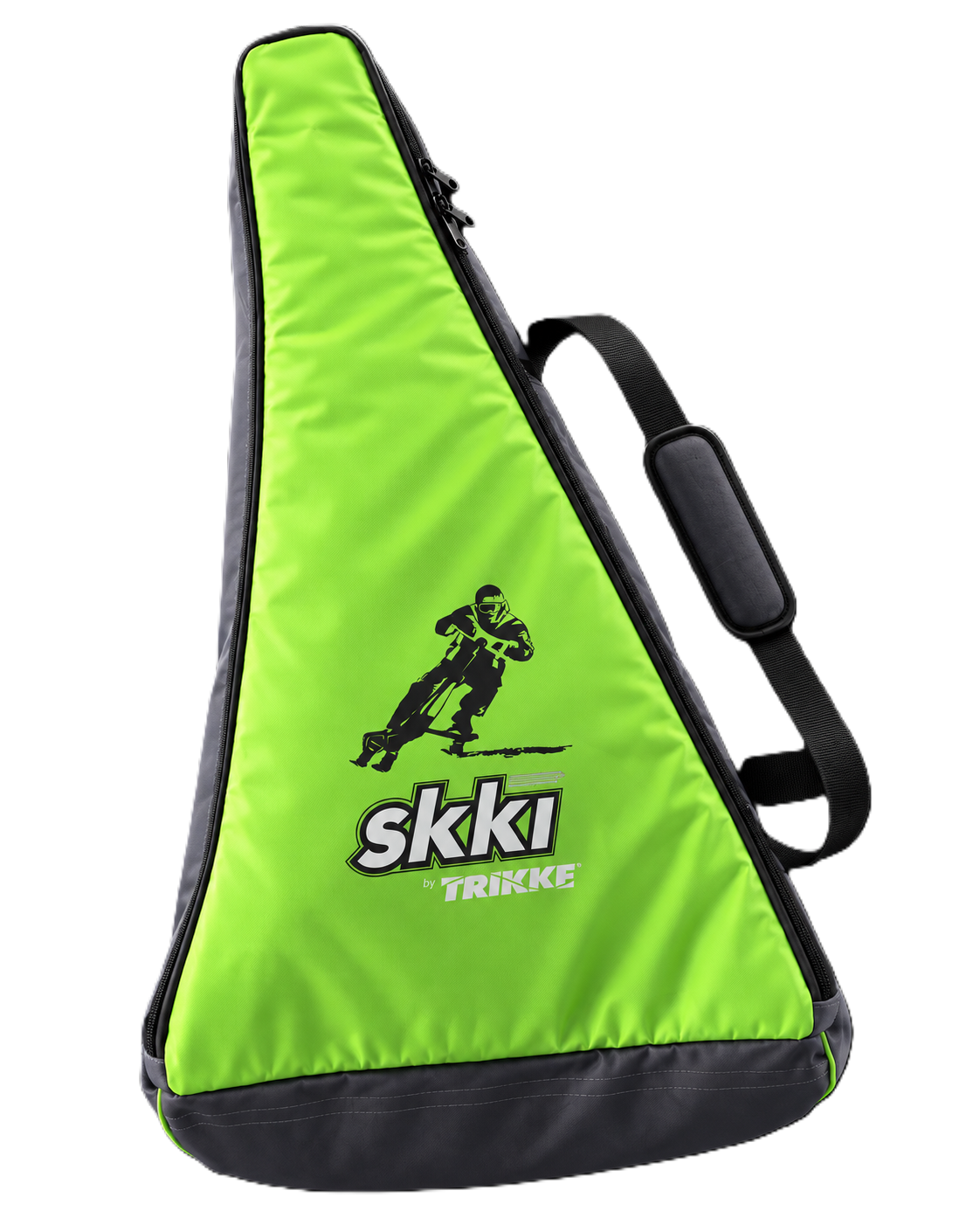 Bolsa para SKKI Trikke verde/gris modelo 2026