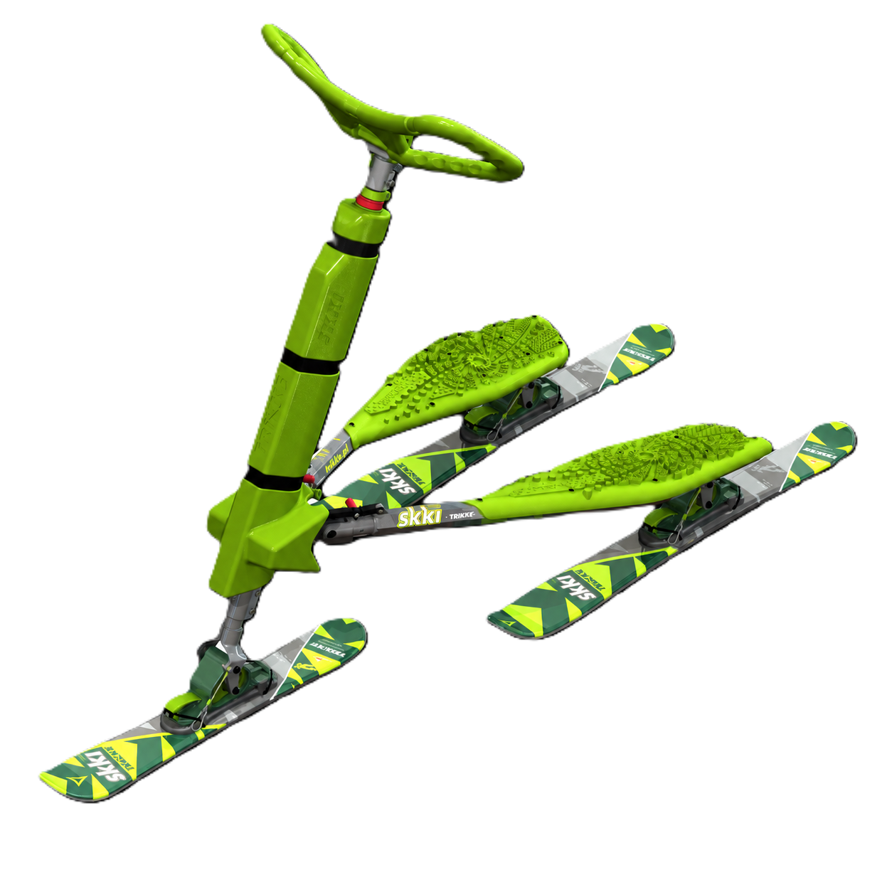 SKKI Trikke modelo 2026 VerdeGris – Paragolpes delantero verde